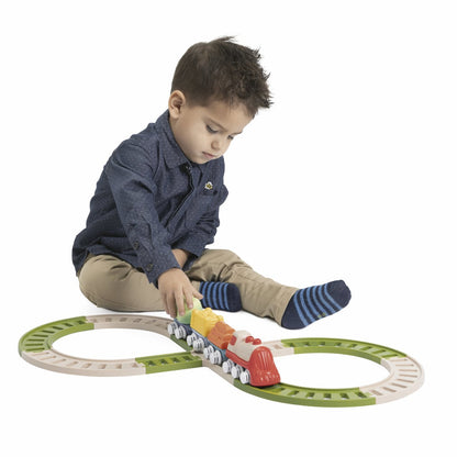 Jucarie ecologica Chicco trenulet si cale ferata, 18luni-3ani