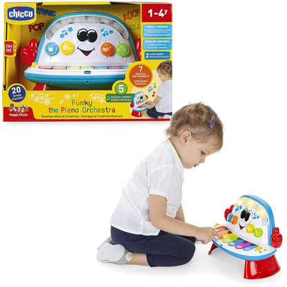 Jucarie electronica Chicco Funky, Pianul Orchestra, 1-4 ani