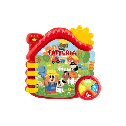 Jucarie electronica vorbitoare Chicco Carticica Ferma Animalelor, FR/EN, 6-36 luni