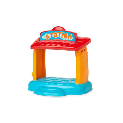 Jucarie electronica vorbitoare Chicco Trenuletul aventurii ABC, IT/EN, 1-4 ani