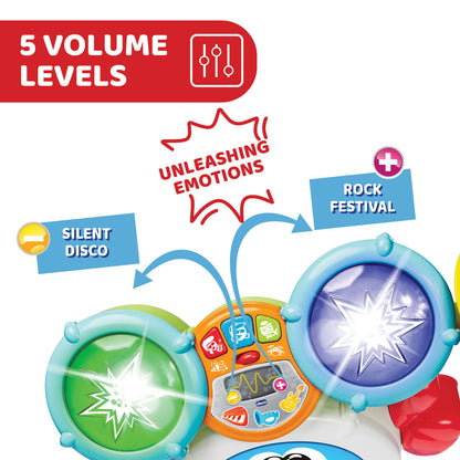 Jucarie muzicala Chicco Rocky tobosarul, 1-4ani