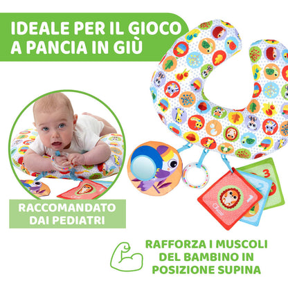 Jucarie pernuta Chicco pentru animalute Tummy time, 2-9luni