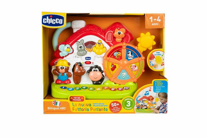 Jucarie vorbitoare Chicco Noua Ferma, IT/EN, 1-4ani