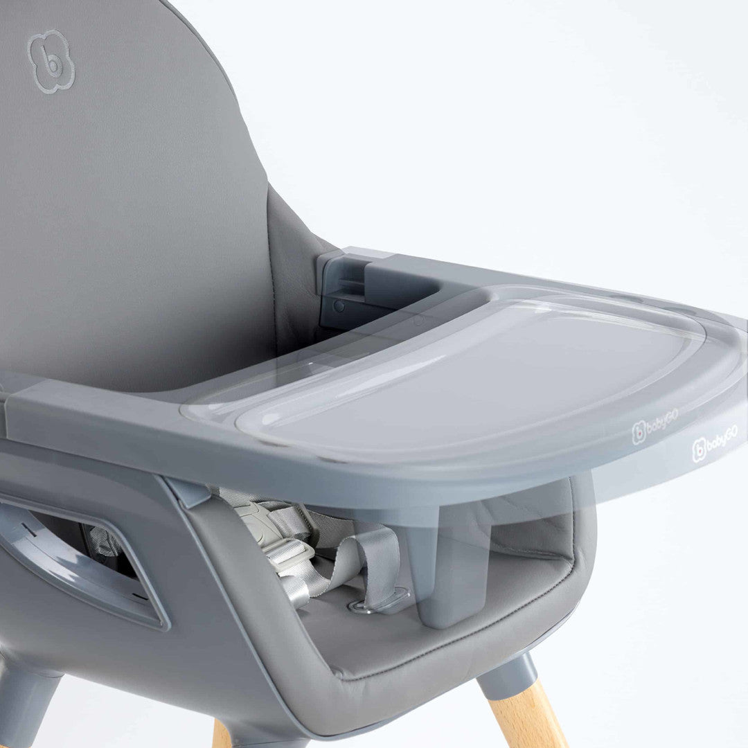 BabyGo - Scaun de masa transformabil Scandi Grey