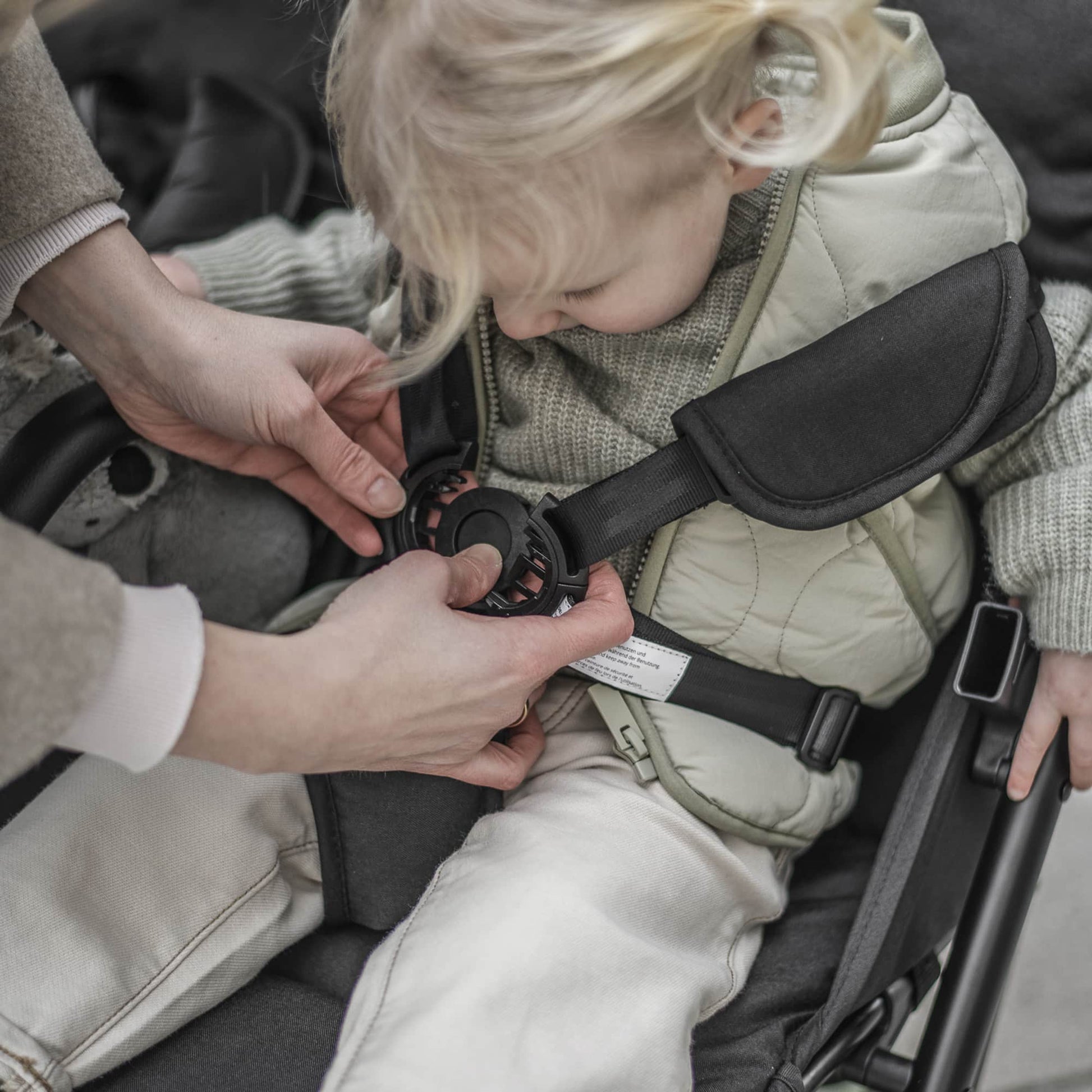 BabyGo - Carucior pliabil pentru gemeni GoTwice, Grey