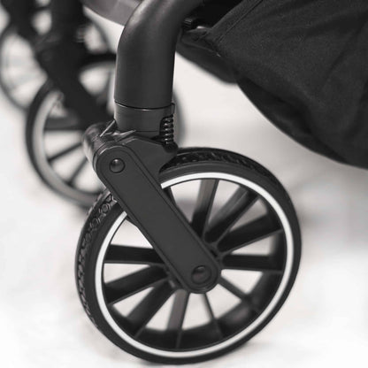 BabyGo - Carucior pliabil pentru gemeni GoTwice, Black