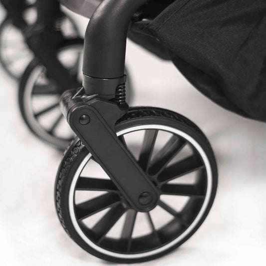 BabyGo - Carucior pliabil pentru gemeni GoTwice, Black