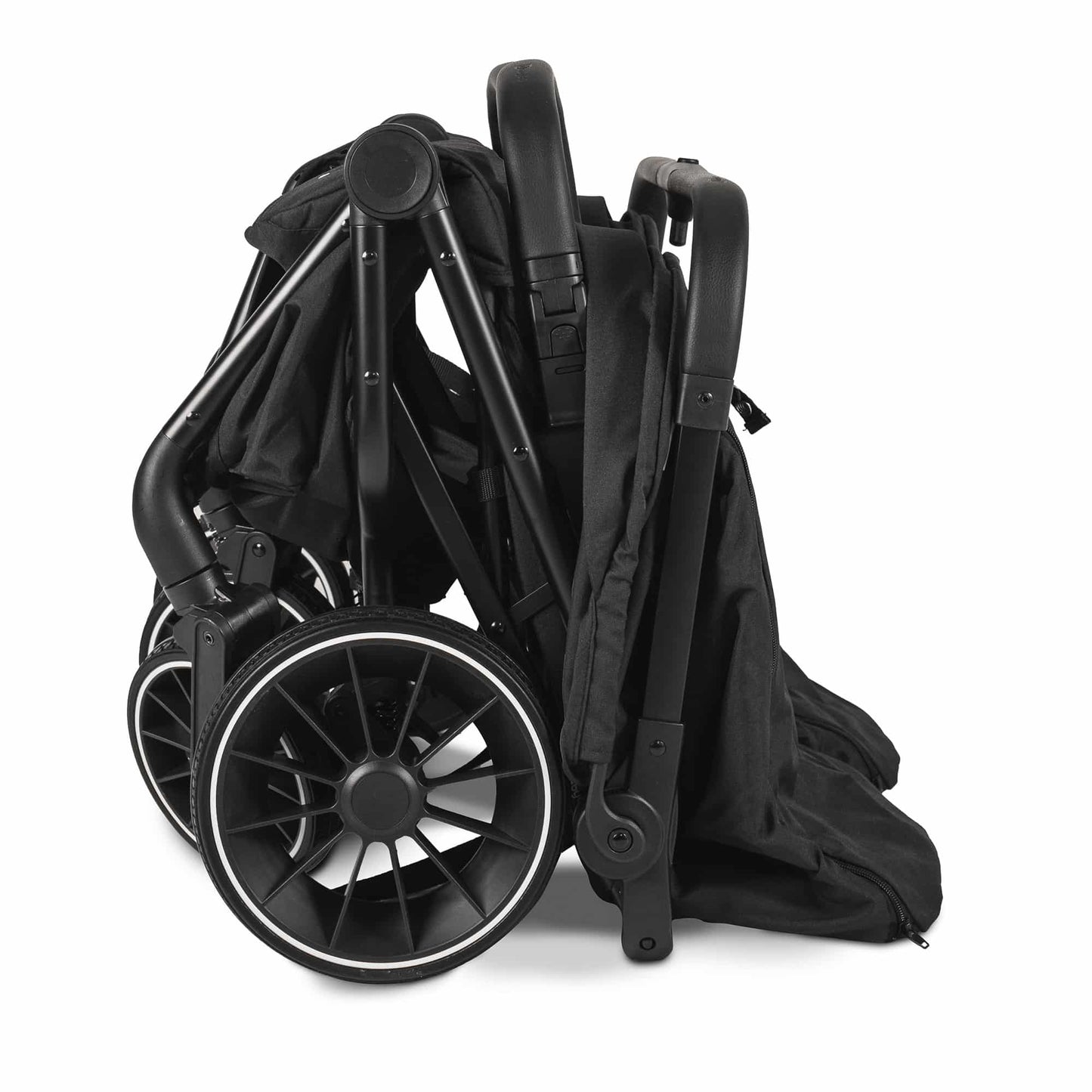 BabyGo - Carucior pliabil pentru gemeni GoTwice, Black