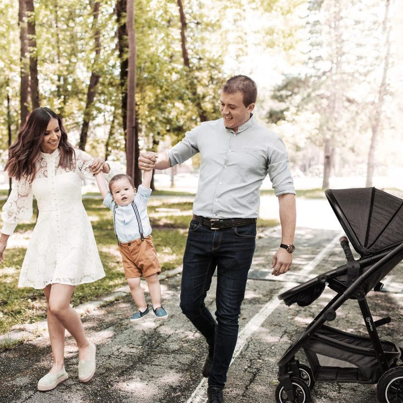 BabyGo - Carucior 3 in 1 Simplex, Grey Melange