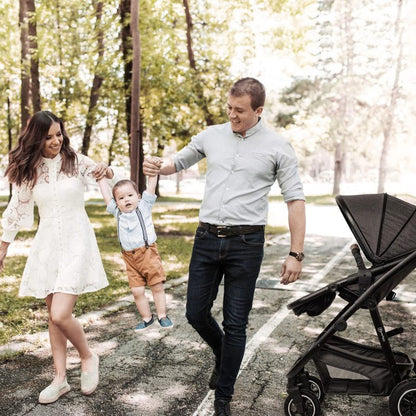 BabyGo - Carucior 3 in 1 Simplex, Grey Melange