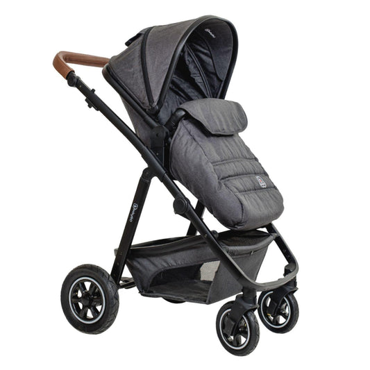 BabyGo - Carucior 3 in 1 Simplex, Grey Melange