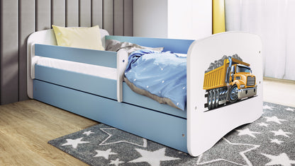 Pat tineret Kocot Kids Babydreams Blue cu sertar si saltea 180x80