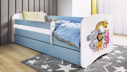 Pat tineret Kocot Kids Babydreams Blue cu sertar si saltea 180x80