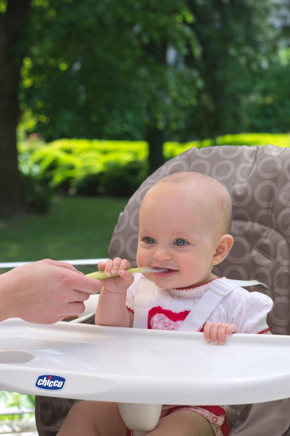 Lingurita silicon Chicco 6luni+, verde