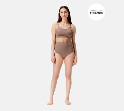 Chilot fara cusaturi Lee Postpartum Sensil Breeze XL/XXL Deep Taupe Lola&Lykke