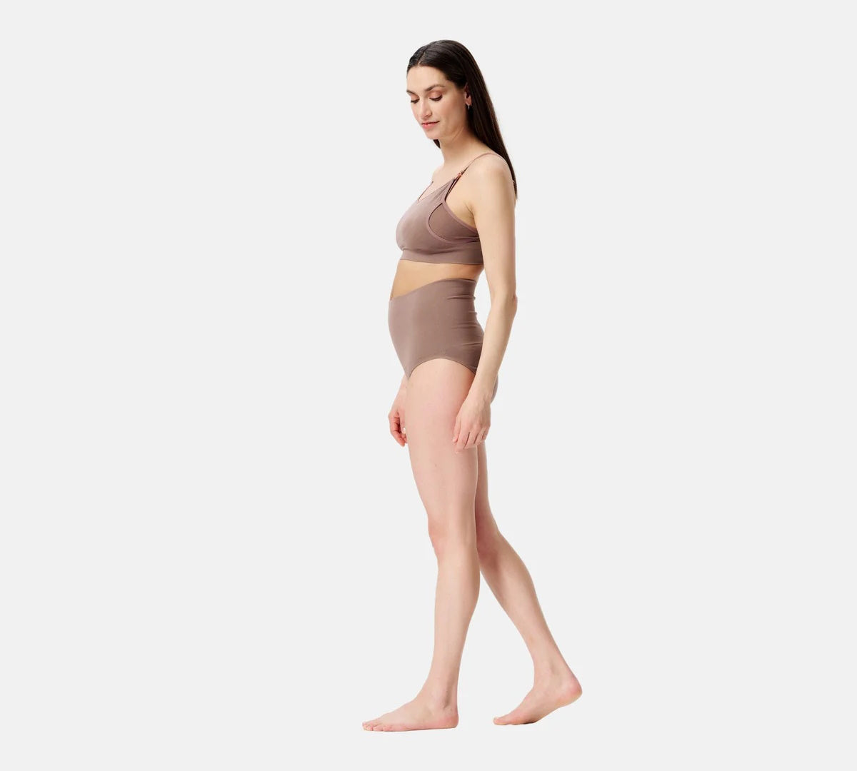 Chilot fara cusaturi Lee Postpartum Sensil Breeze XS/S Deep Taupe Lola&Lykke