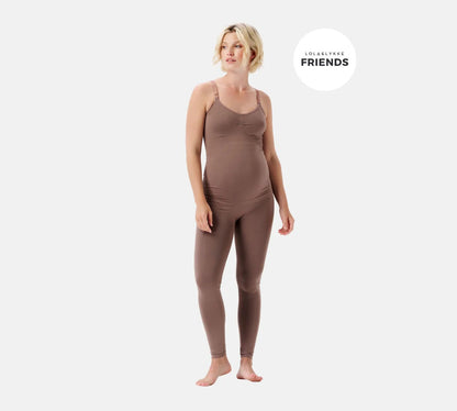 Colanti fara cusaturi pentru gravide Cara Sensil Breeze Deep Taupe XL/XXL Lola&Lykke