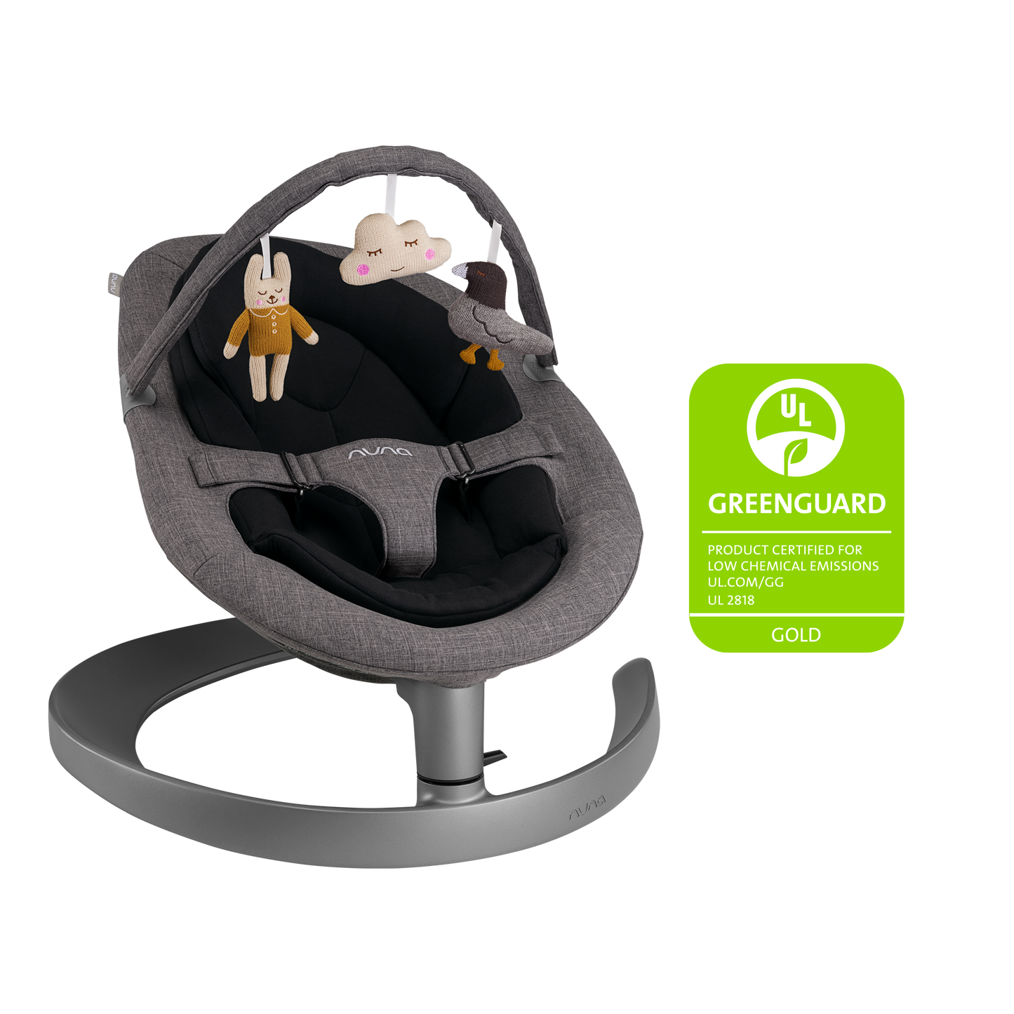 Nuna - Sezlong Leaf Grow Charcoal