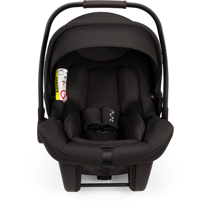 Nuna - Set scoica auto i-Size PIPA Lite Caviar R129 + Baza isofix BASE next i-Size pentru PIPA Lite, testata ADAC