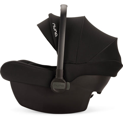 Nuna - Set scoica auto i-Size PIPA Lite Caviar R129 + Baza isofix BASE next i-Size pentru PIPA Lite, testata ADAC