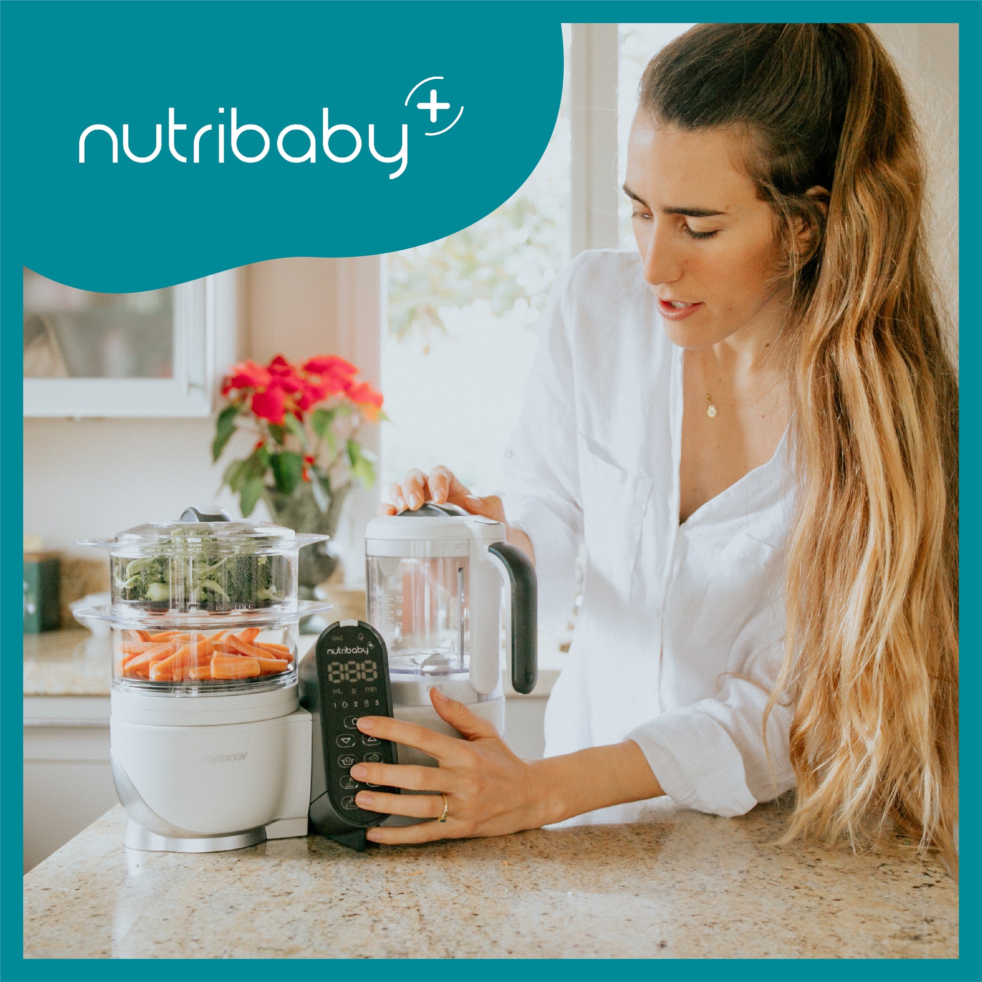 Babymoov - Robot multifunctional 5 in 1 Nutribaby (+) Loft White