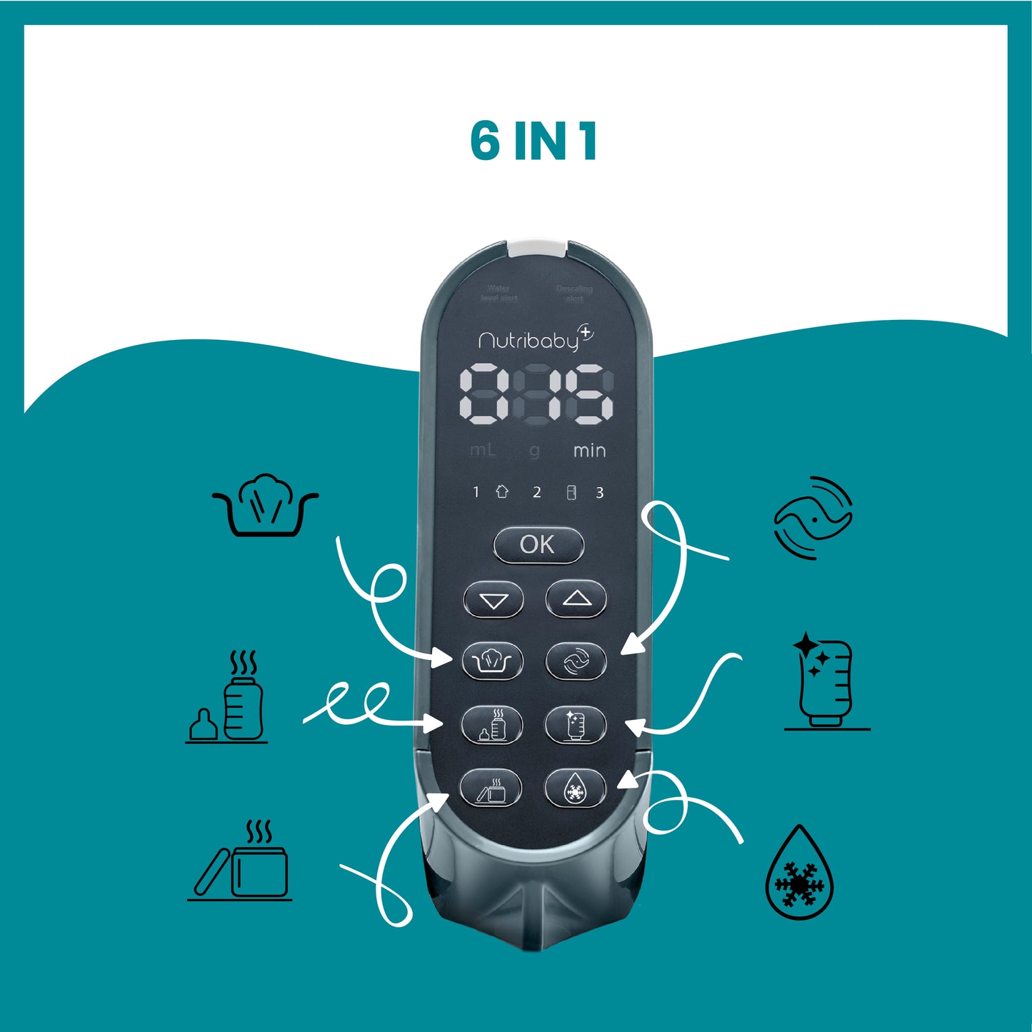 Babymoov - Robot multifunctional 5 in 1 Nutribaby (+) Loft White