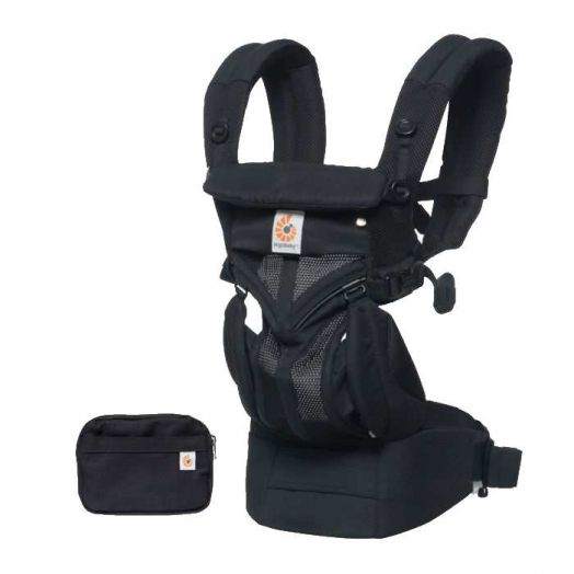 Marsupiu Omni 360 Cool Air Mesh Onyx Black pana la 20 kg Ergobaby BCS360PONYX