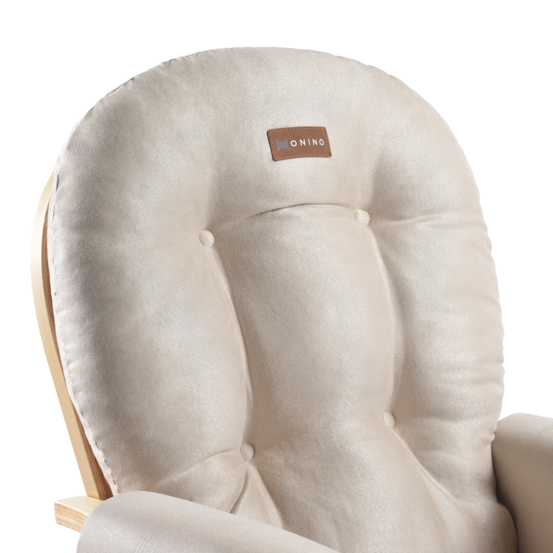 ONINO - Fotoliu reglabil pentru alaptare, cu suport de picioare inclus, CALM.me, Natural Beige