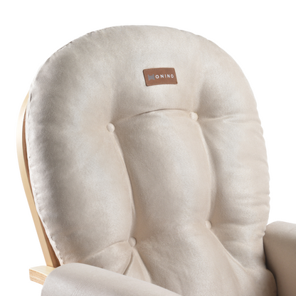 ONINO - Fotoliu reglabil pentru alaptare, cu suport de picioare inclus, CALM.me, Natural Beige