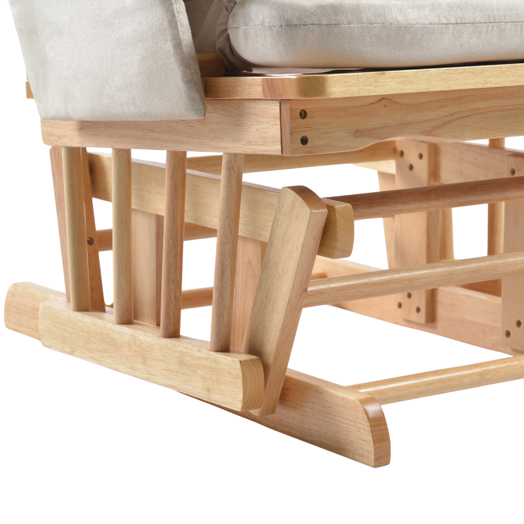 ONINO - Fotoliu reglabil pentru alaptare, cu suport de picioare inclus, CALM.me, Natural Beige