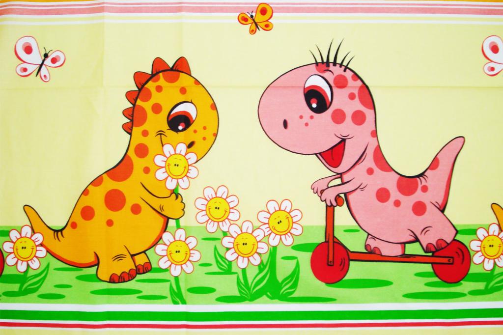 Lenjerie MyKids Dino Roz 5 Piese 120x60