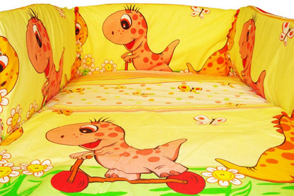 Lenjerie MyKids Dino Roz 5 Piese 120x60