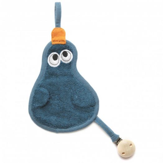 Textil din bambus pentru dentitie cu agatatoare suzeta din lemn Para Marin 11249 TM-TUTEE-519