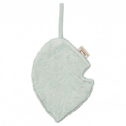 Textil din bambus pentru dentitie cu agatatoare suzeta Frunza Sea Blue 11245 TM-TUT02-529