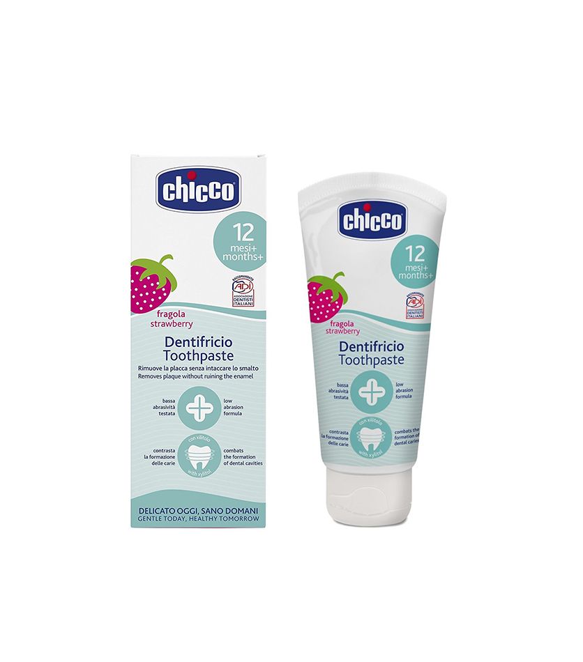 Pasta de dinti Chicco capsuni, 50ml, 1-5ani