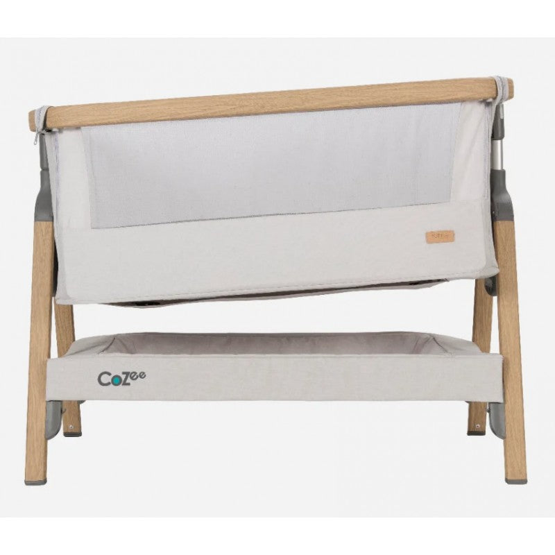 Tutti Bambini – Patut 2 in 1 co-sleeper CoZee Oak & Sterling Silver