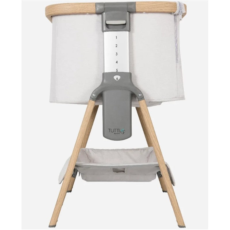 Tutti Bambini – Patut 2 in 1 co-sleeper CoZee Oak & Sterling Silver