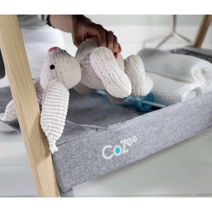 Tutti Bambini – Patut 2 in 1 co-sleeper CoZee Oak & Sterling Silver