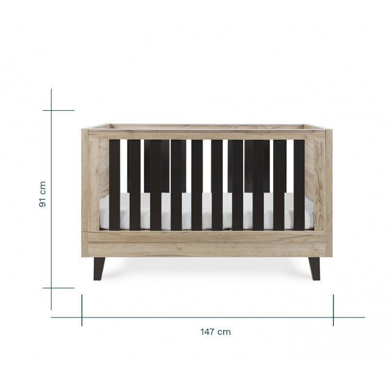 Tutti Bambini – Patut evolutiv 3 in 1 Como Oak & Slate Grey