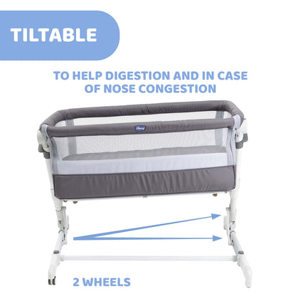 Patut atasabil Chicco Next2Me PopUp, Atmoshpere(Gri), 0luni+