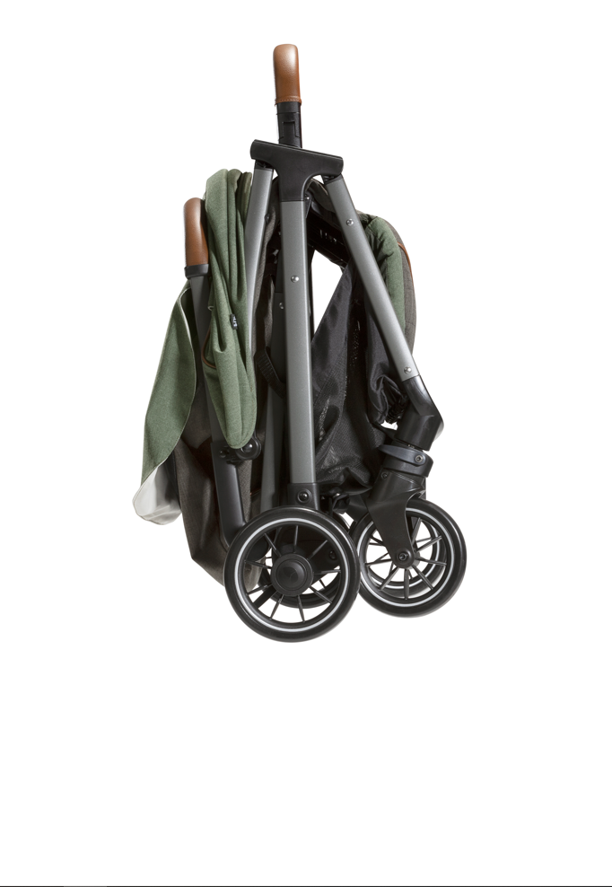 Joie - Carucior pentru copii ultracompact 2 in 1 Parcel, nastere - 22 kg, Signature Pine (Carucior Parcel Pine + Landou Ramble XL Pine)