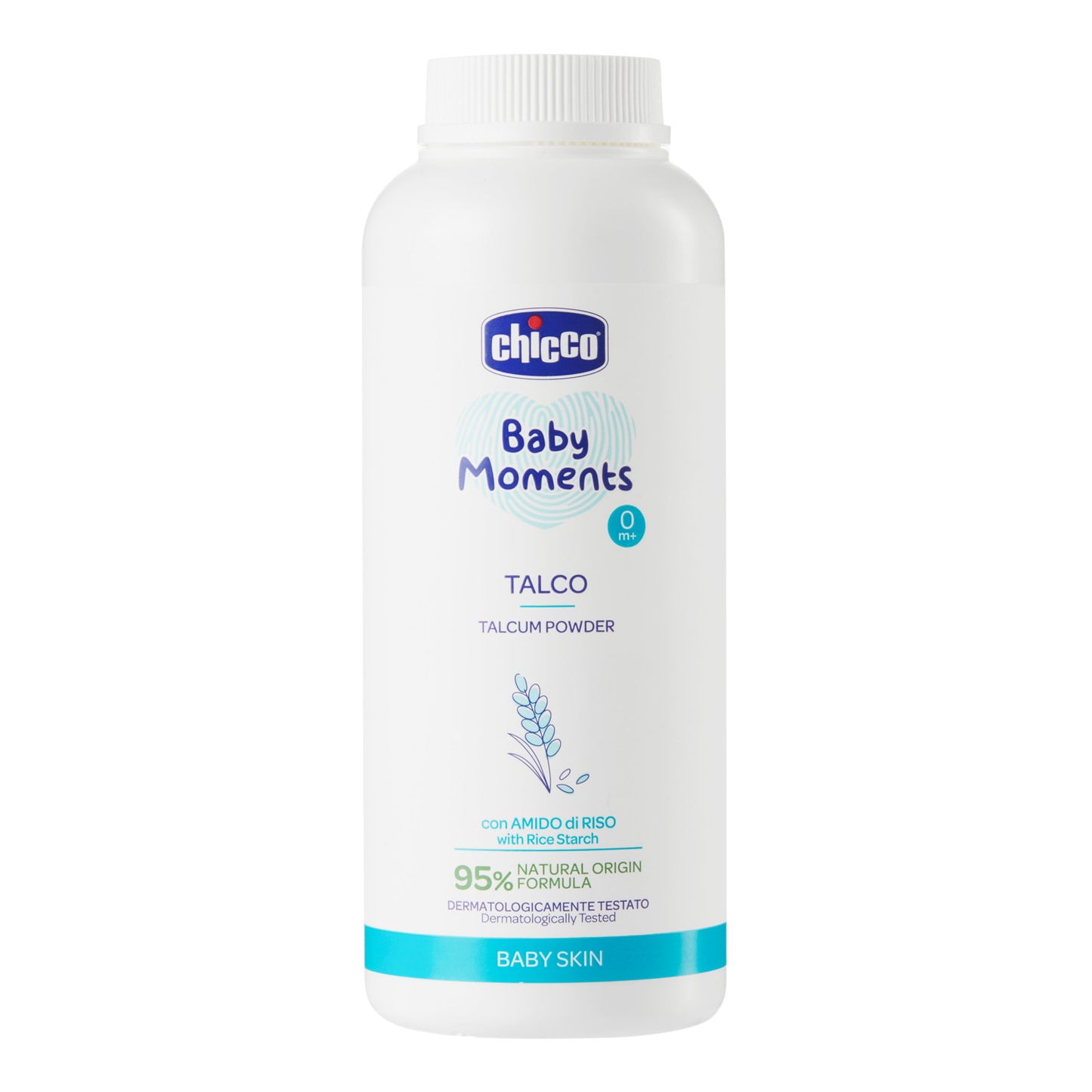 Pudra de talc Chicco Baby Moments, 150g, 0luni+