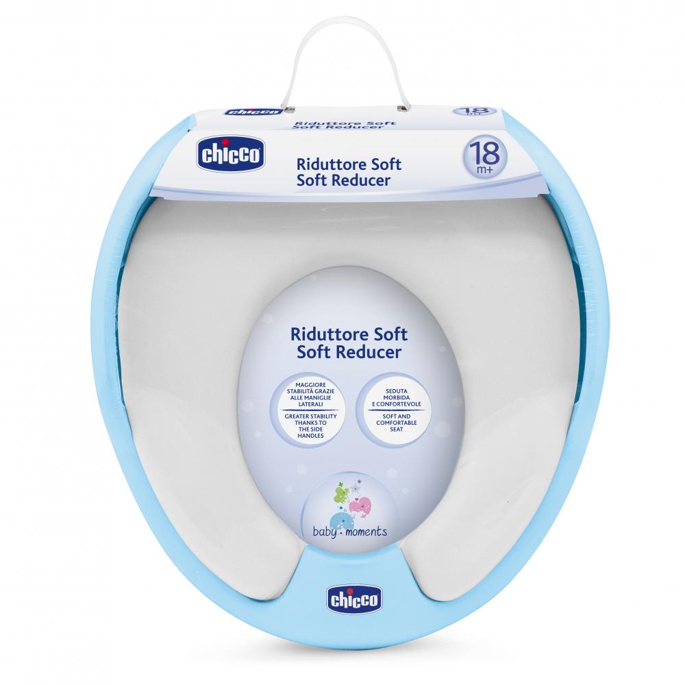 Reductor Chicco pentru WC, soft, Bleu, 18luni+