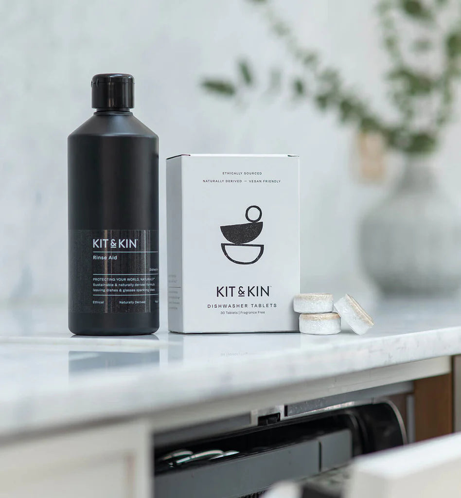 Solutie de clatire eco pentru masina de spalat vase, 500 ml, Kit&Kin