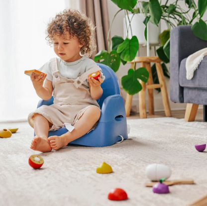 Badabulle- Booster pliabil Nomad Albastru cu Pisicuta