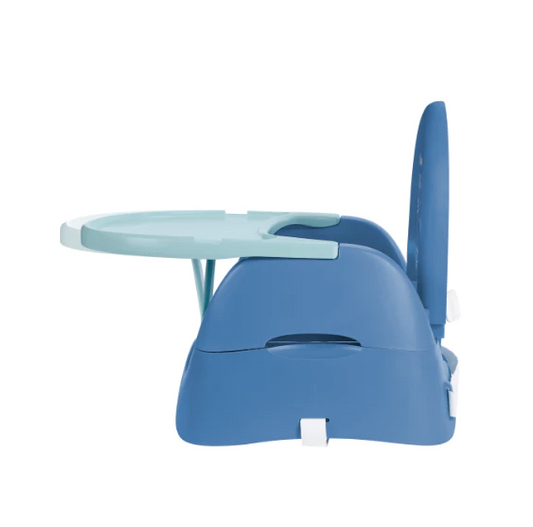 Badabulle- Booster pliabil Nomad Albastru cu Pisicuta