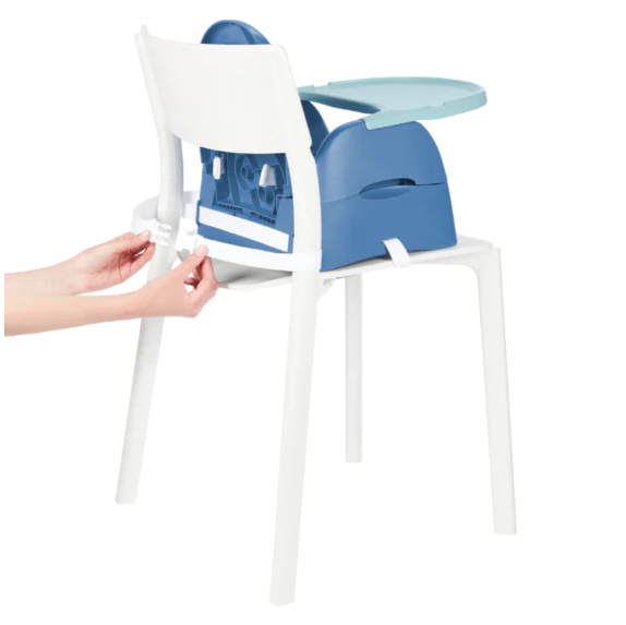 Badabulle- Booster pliabil Nomad Albastru cu Pisicuta