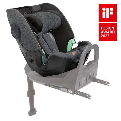 Scaun auto Chicco Bi-Seat i-Size Air fara baza Isofix, BlackMel, 61-150 cm, 4luni-12ani