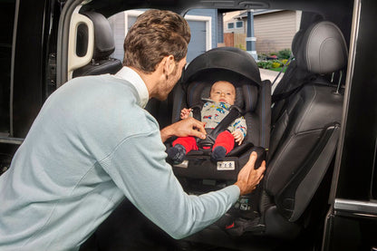 Scaun auto rotativ Chicco Unico EVO i-Size, BlackAir (Negru), de la nastere pana la 12 ani (40-150 cm)