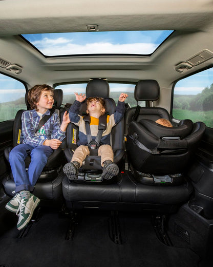 Scaun auto rotativ Chicco Unico EVO i-Size, BlackAir (Negru), de la nastere pana la 12 ani (40-150 cm)